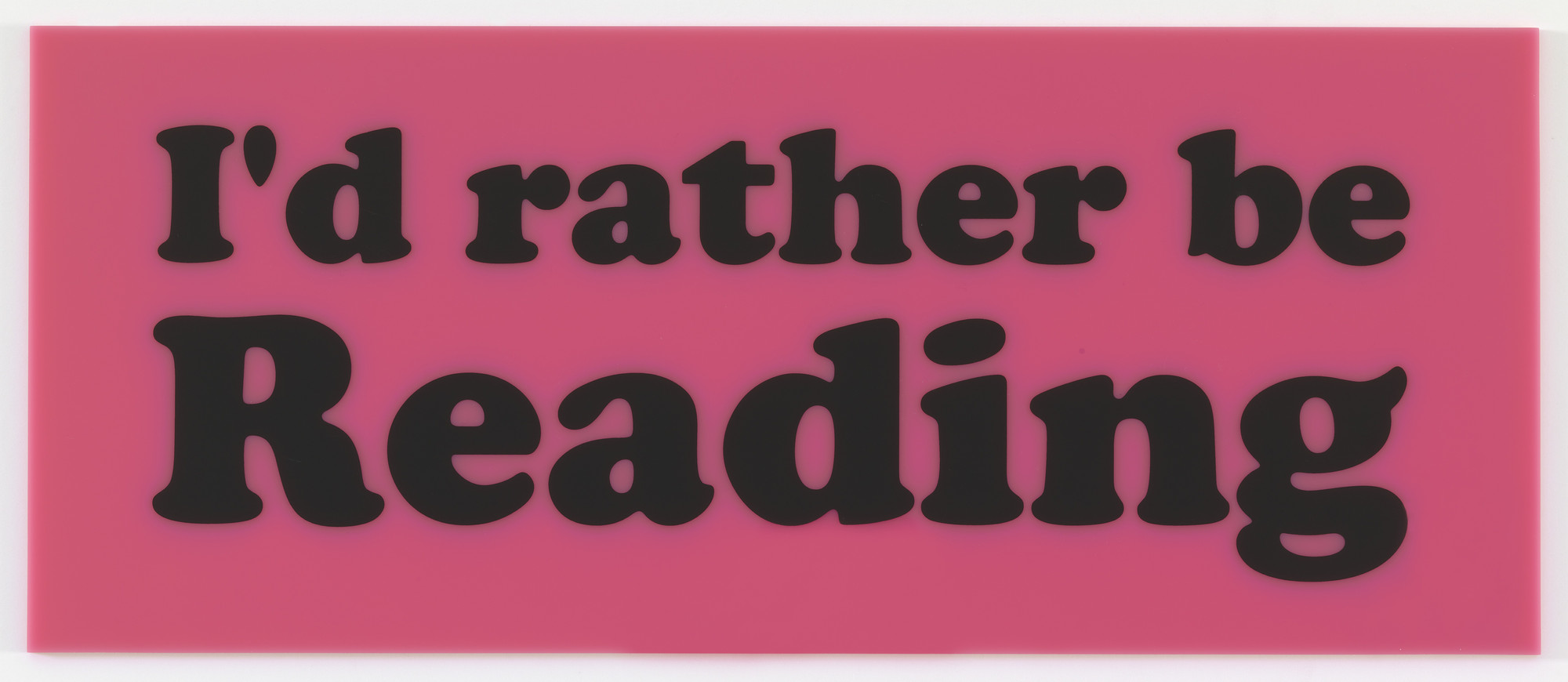 Jeremy Deller. I&#39;d Rather be Reading. 2013