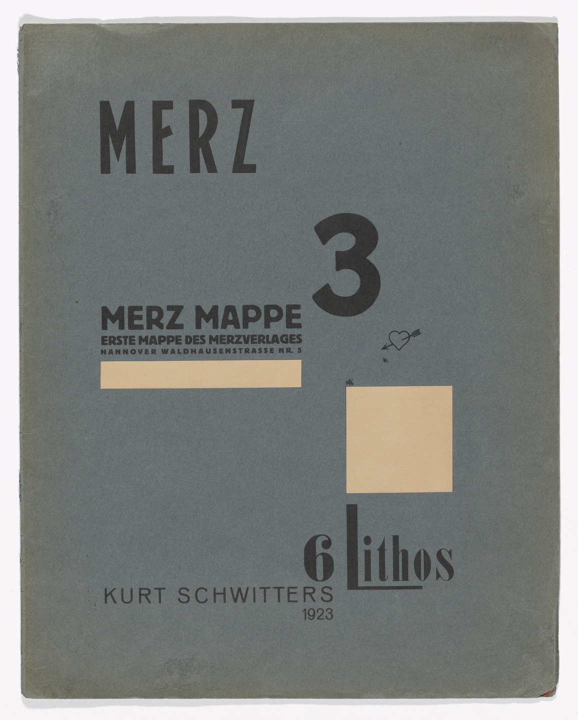  Schwitters - MERZ アートブック Merz 3 Portfolio: Plate 1 | Cleveland Museum of Art