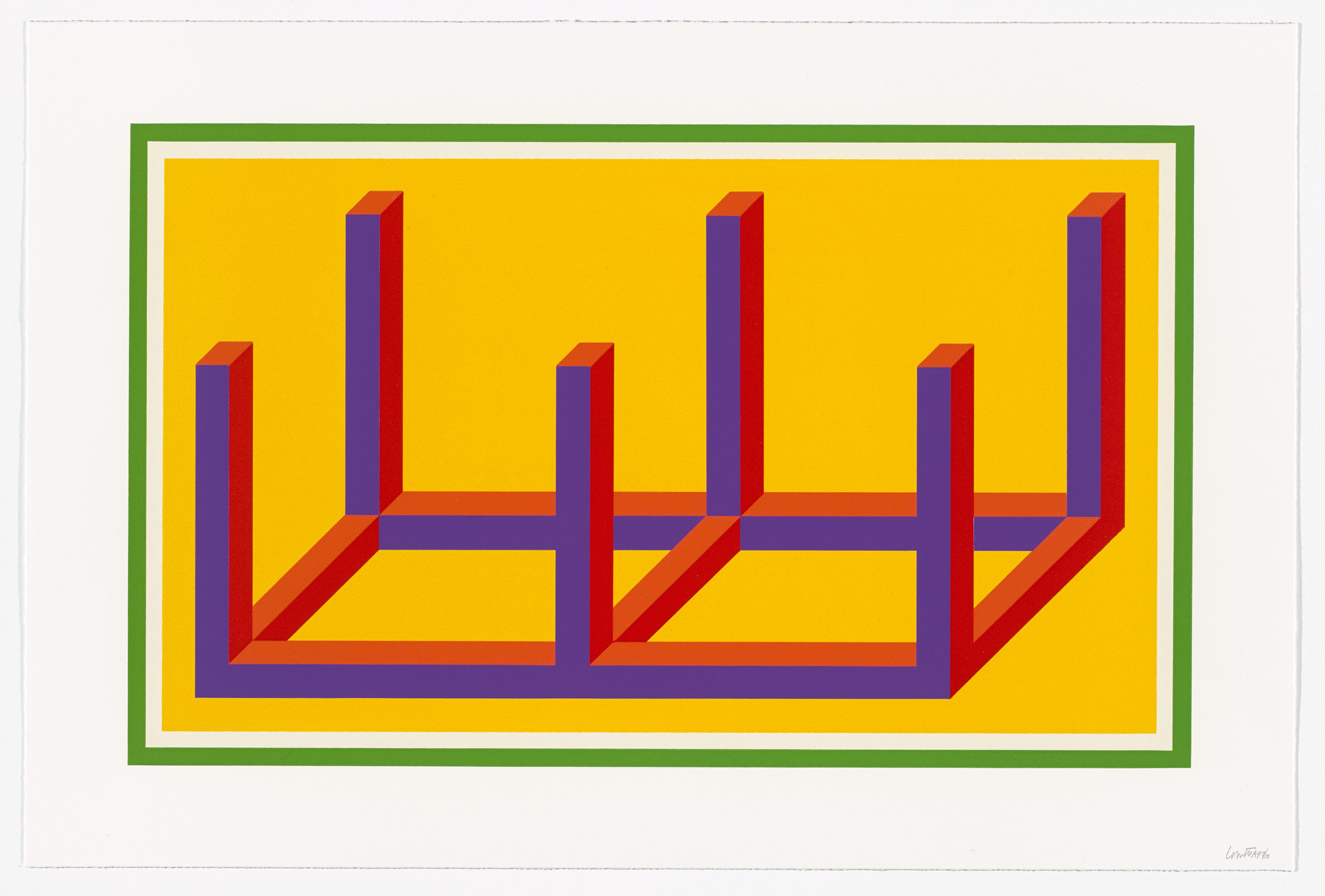 Sol LeWitt. Untitled from Isometric Figures