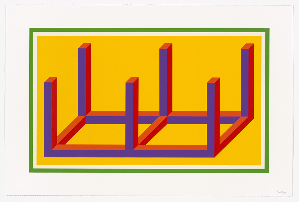 Untitled from Isometric Figures by Sol LeWitt