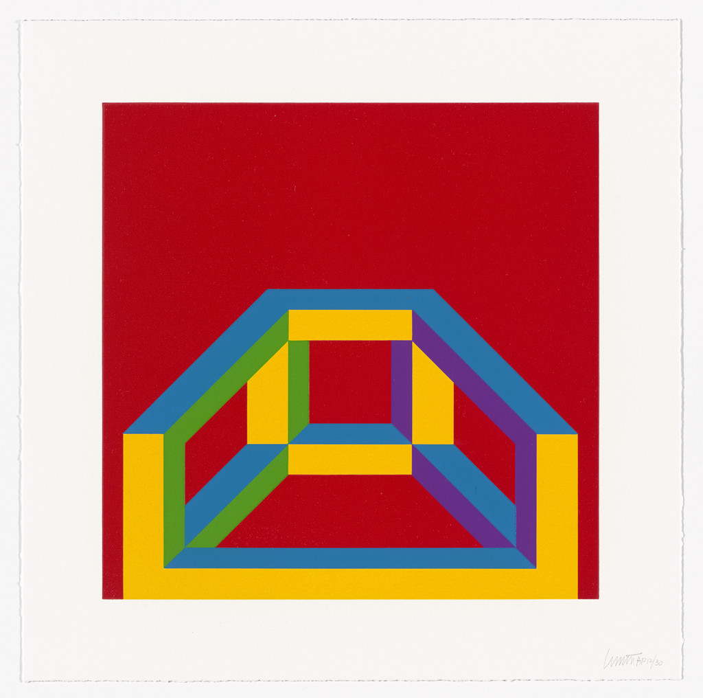 Isometric Figure with Bars of Color