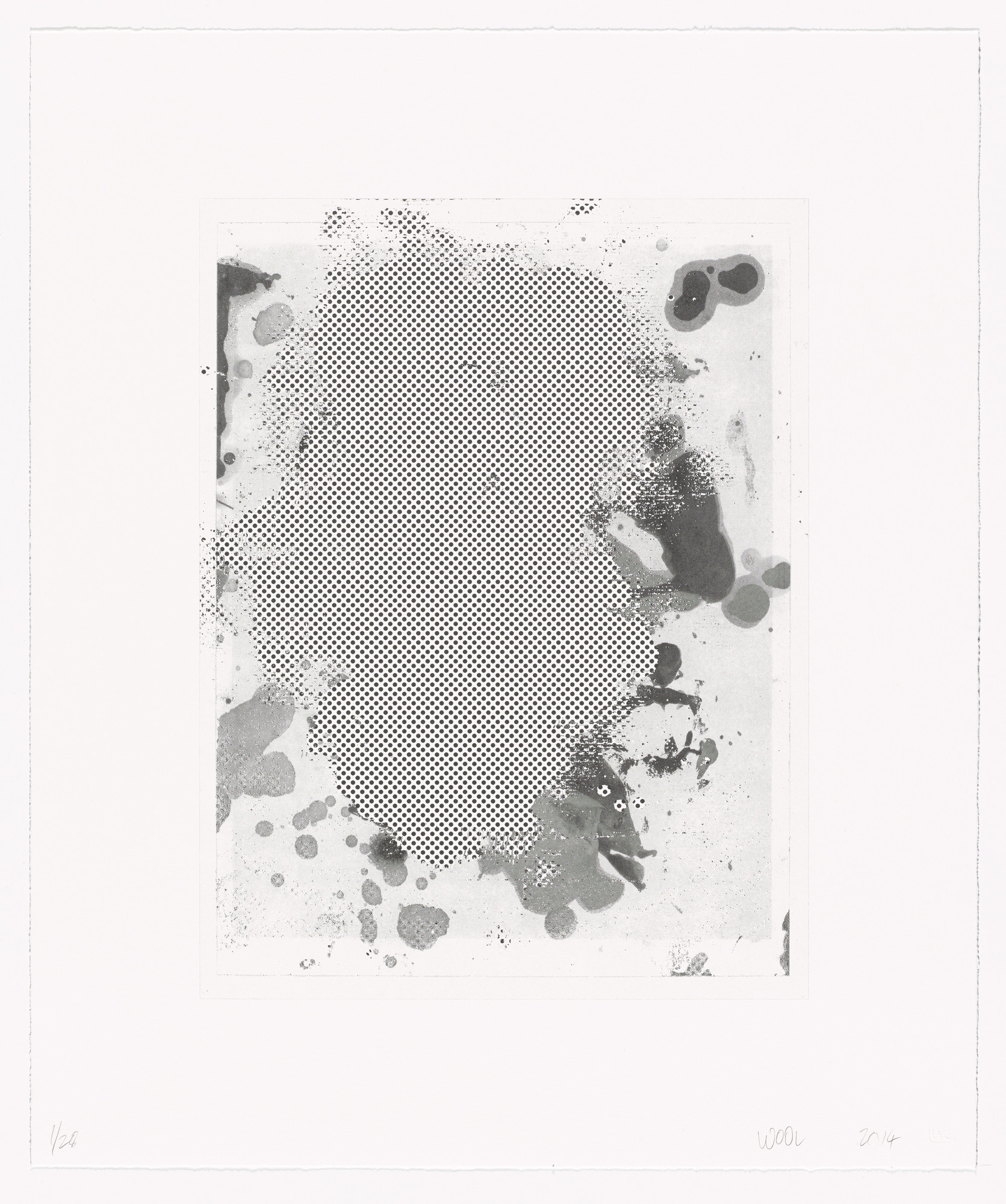 Christopher Wool. Portraits (b/w)