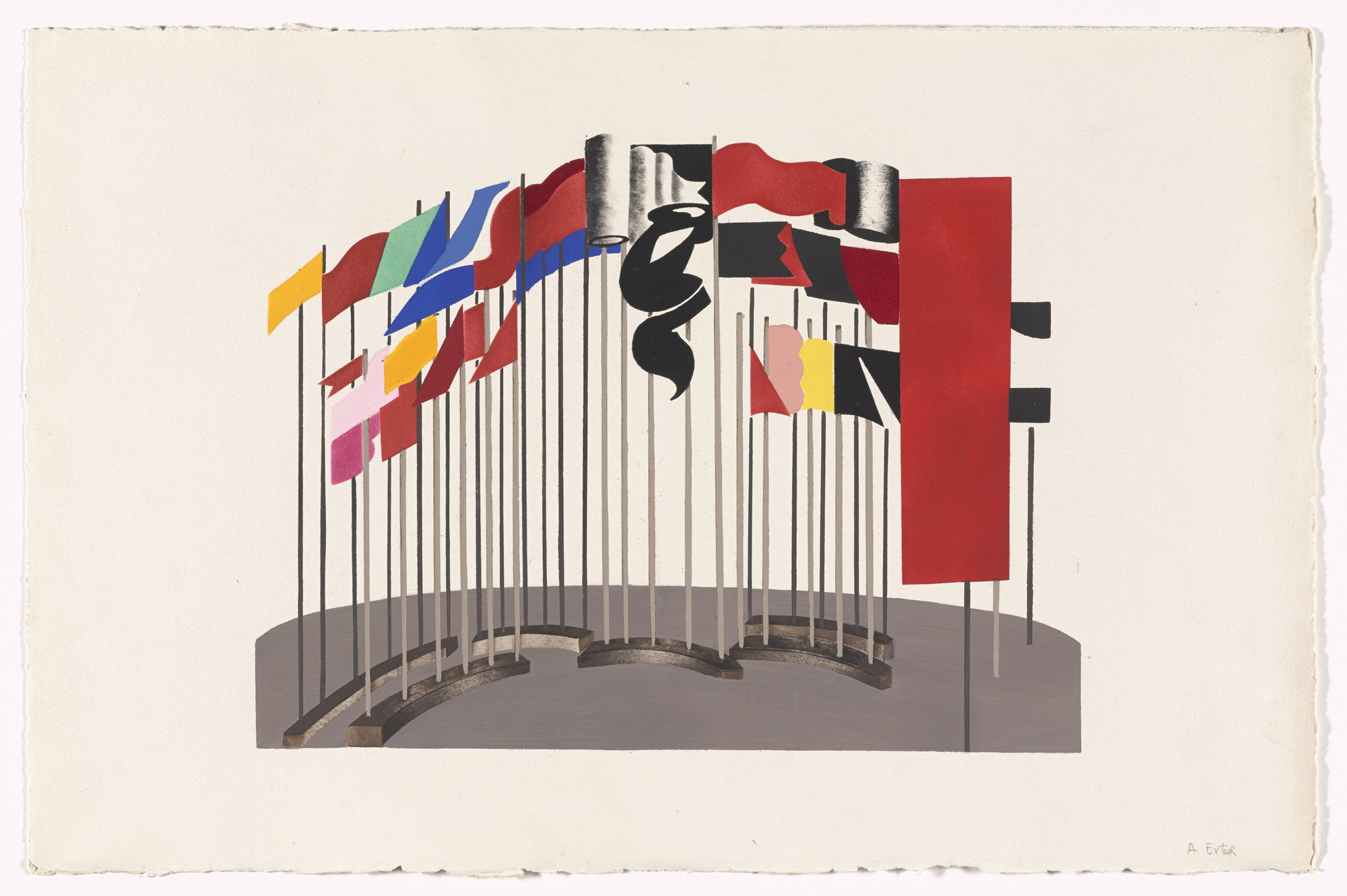 Alexandra Exter. Faust from Alexandra Exter: Stage Sets (Alexandra Exter: Décors de théâtre). 1927, published 1930