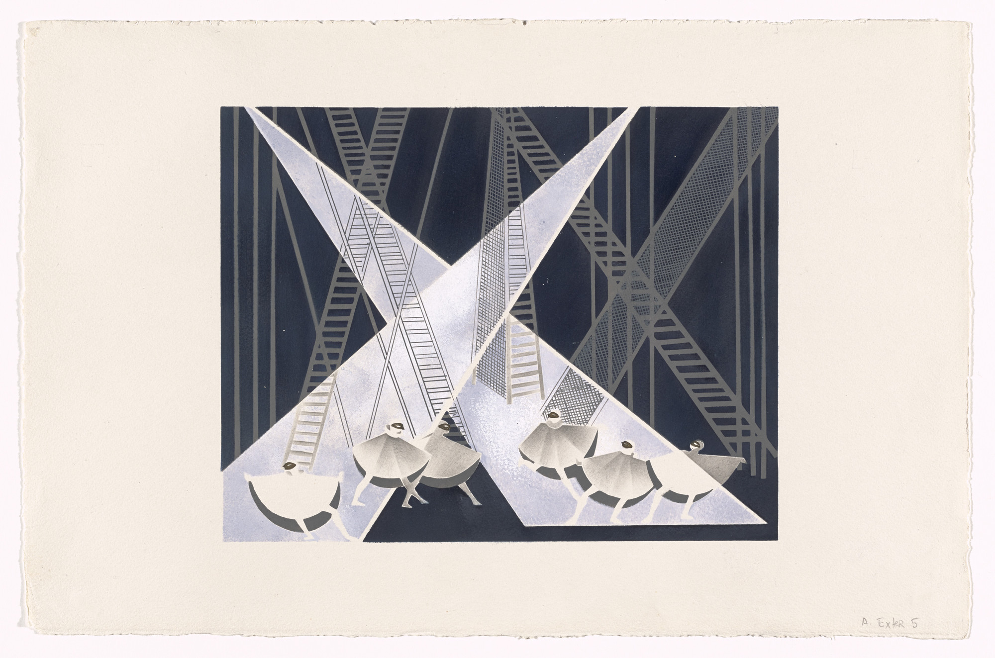 Alexandra Exter. Circus (Cirque) from Alexandra Exter: Stage Sets (Alexandra Exter: Décors de théâtre). 1927–28, published 1930