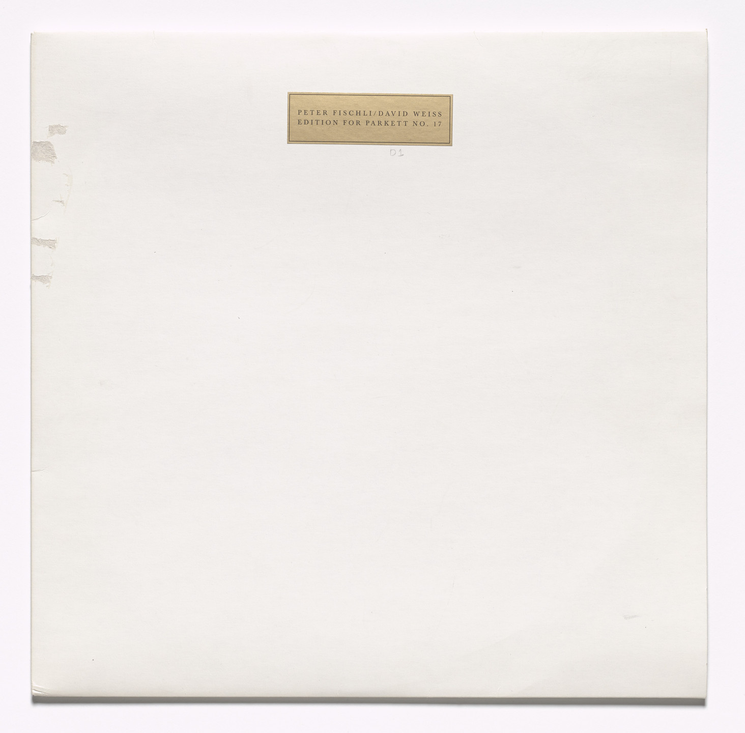 Peter Fischli, David Weiss. Record (for Parkett no. 17). 1988