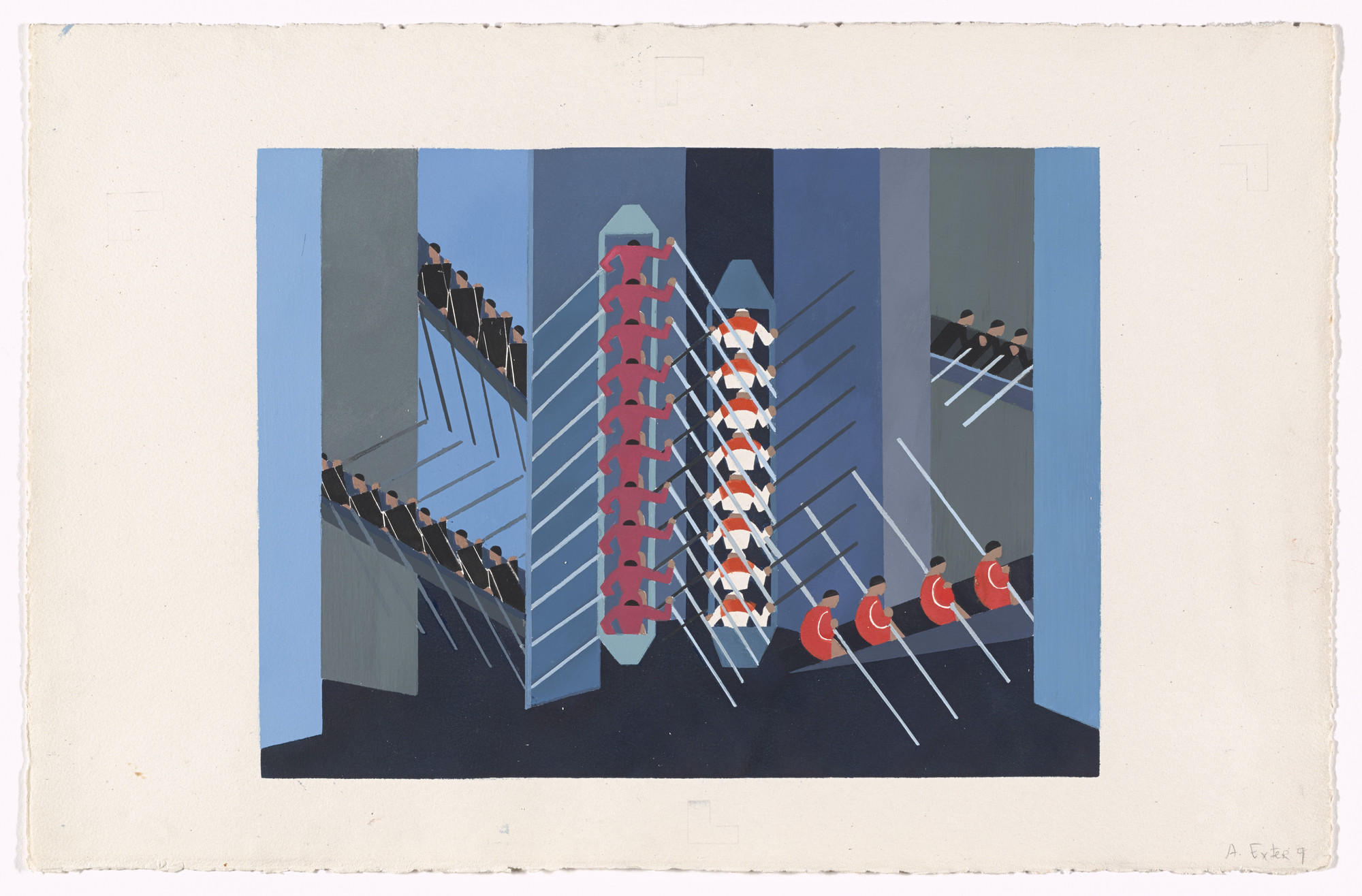 Alexandra Exter. Boat Review (Revue bateaux) from Alexandra Exter: Stage Sets (Alexandra Exter: Décors de théâtre). 1929–30, published 1930