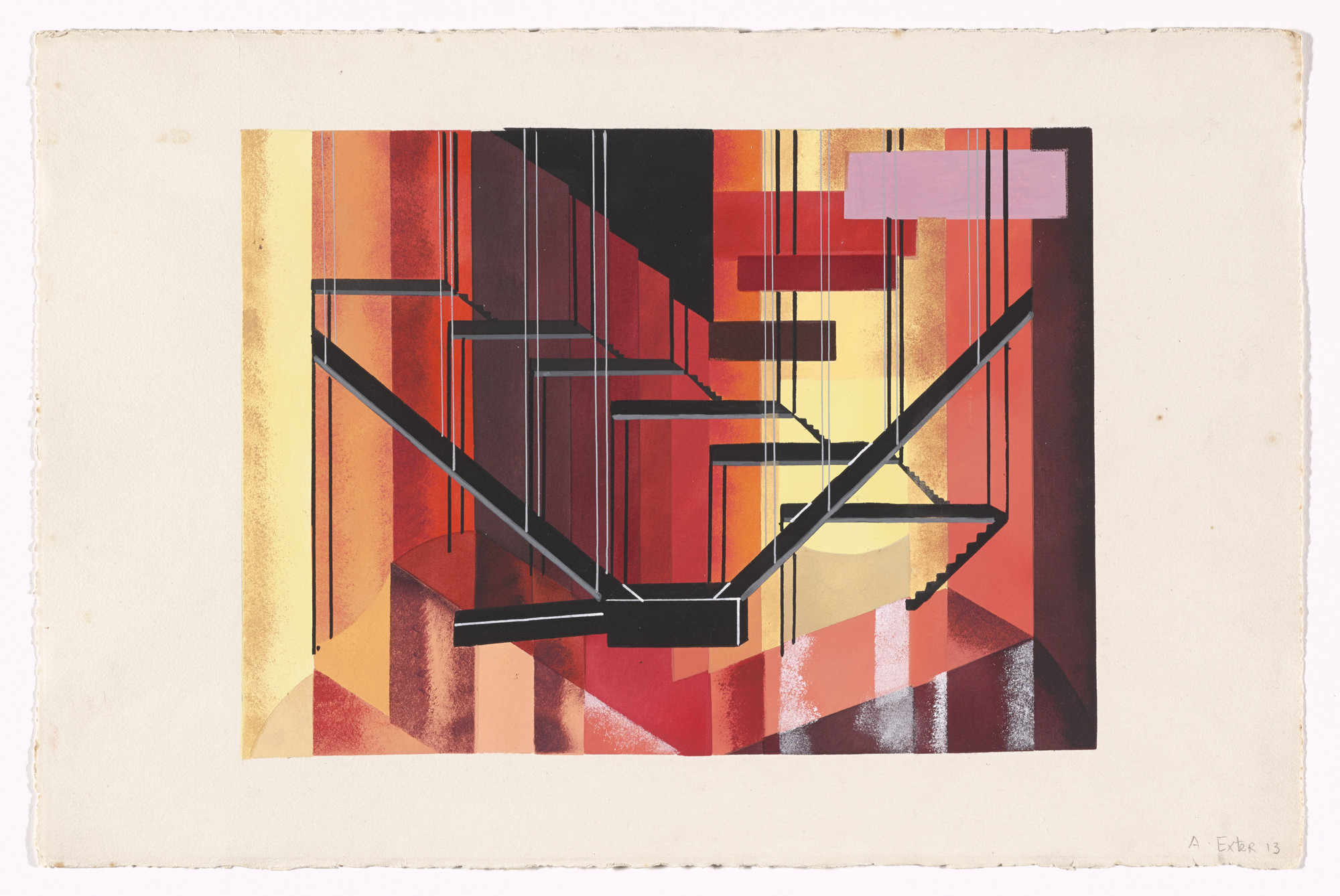 Alexandra Exter. Don Juan, Hell (Don Juan, l’enfer) from Alexandra Exter: Stage Sets (Alexandra Exter: Décors de théâtre). 1929, published 1930