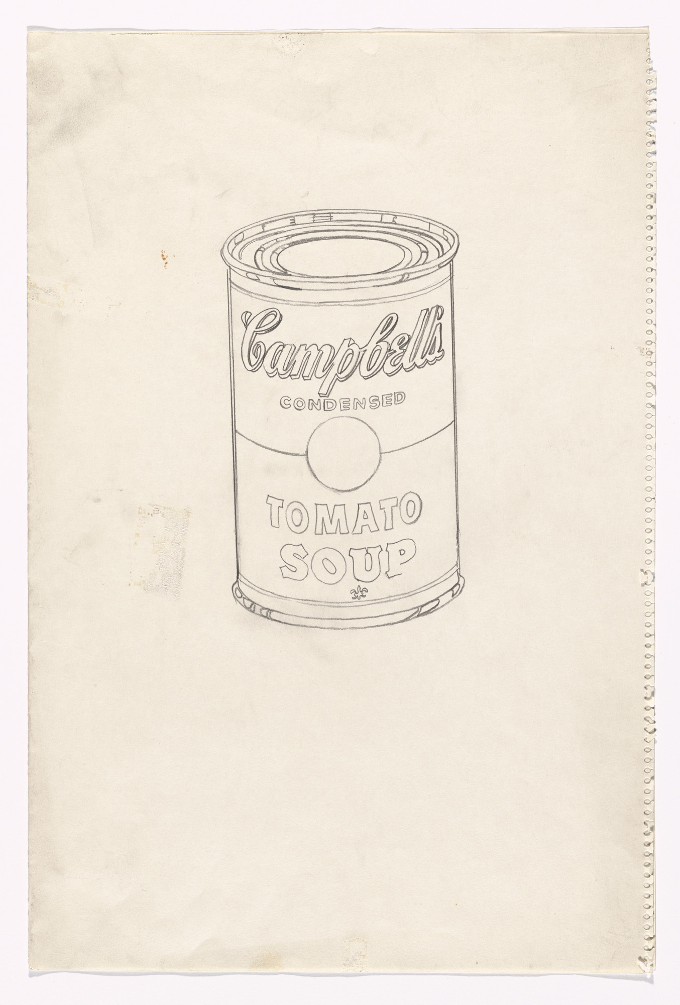 Andy Warhol. Campbell's Soup Can (Tomato). (c. 1962) | MoMA