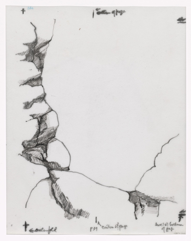 Preparatory drawing for In Memory of My Feelings