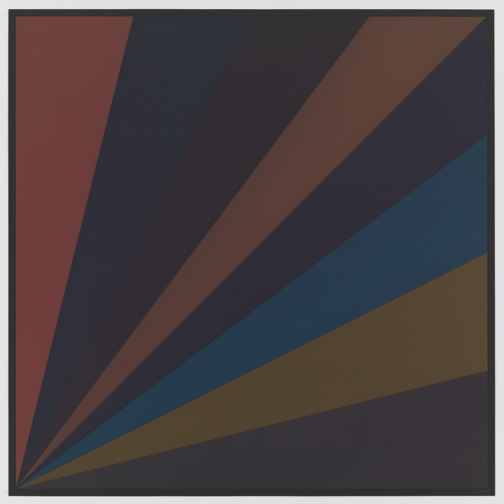 Bands of Color from Lower Left Corner (Single)