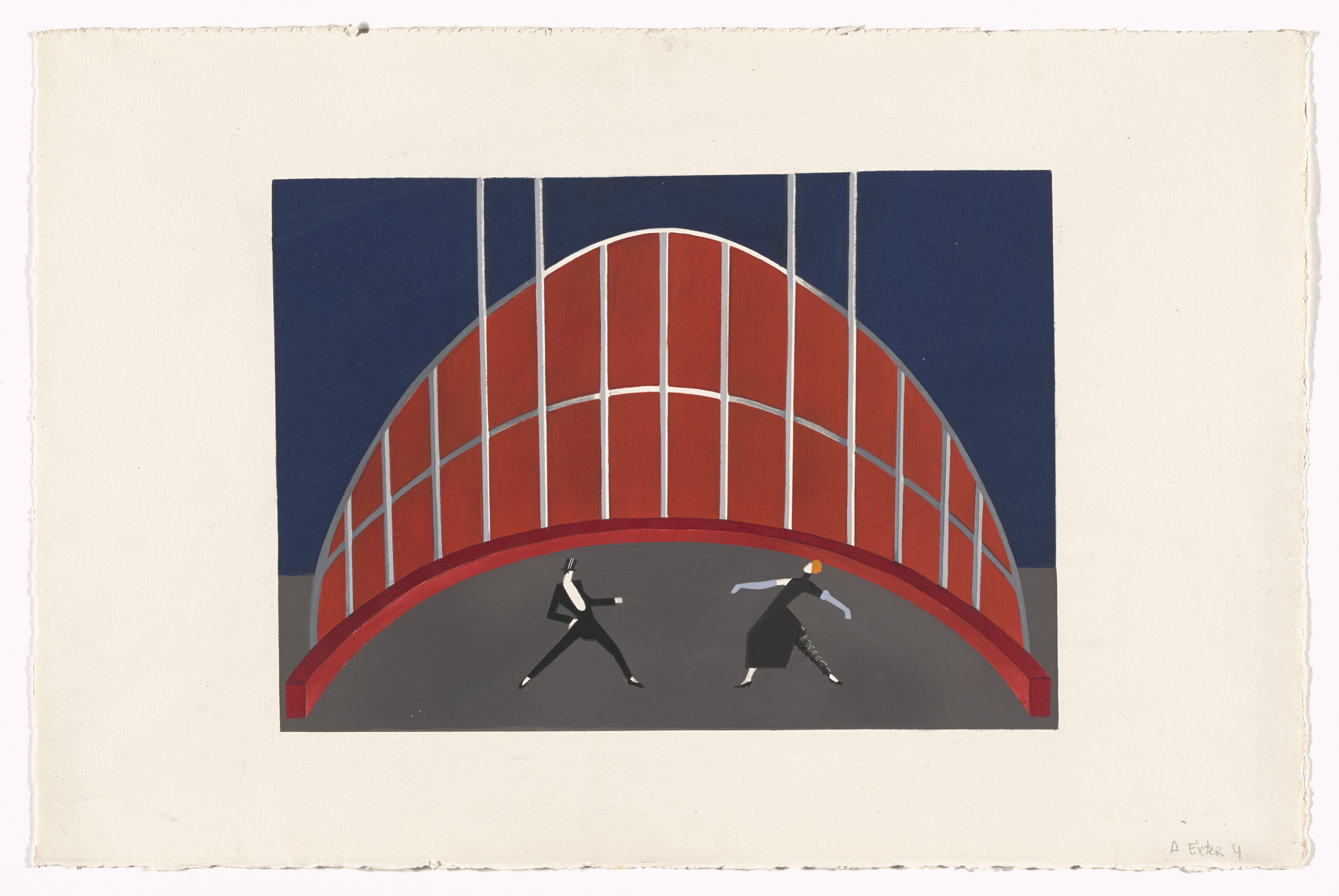 Alexandra Exter. Circus (Cirque) from Alexandra Exter: Stage Sets (Alexandra Exter: Décors de théâtre). 1927–28, published 1930