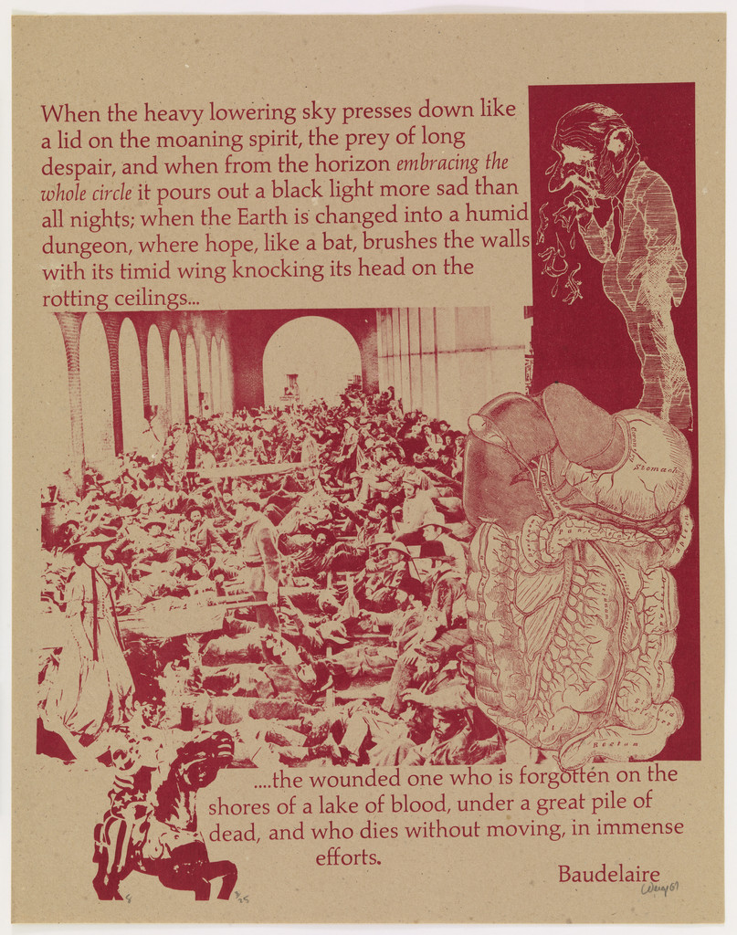 Baudelaire from Peace is Patriotic, William Frederick Weege III, 1967