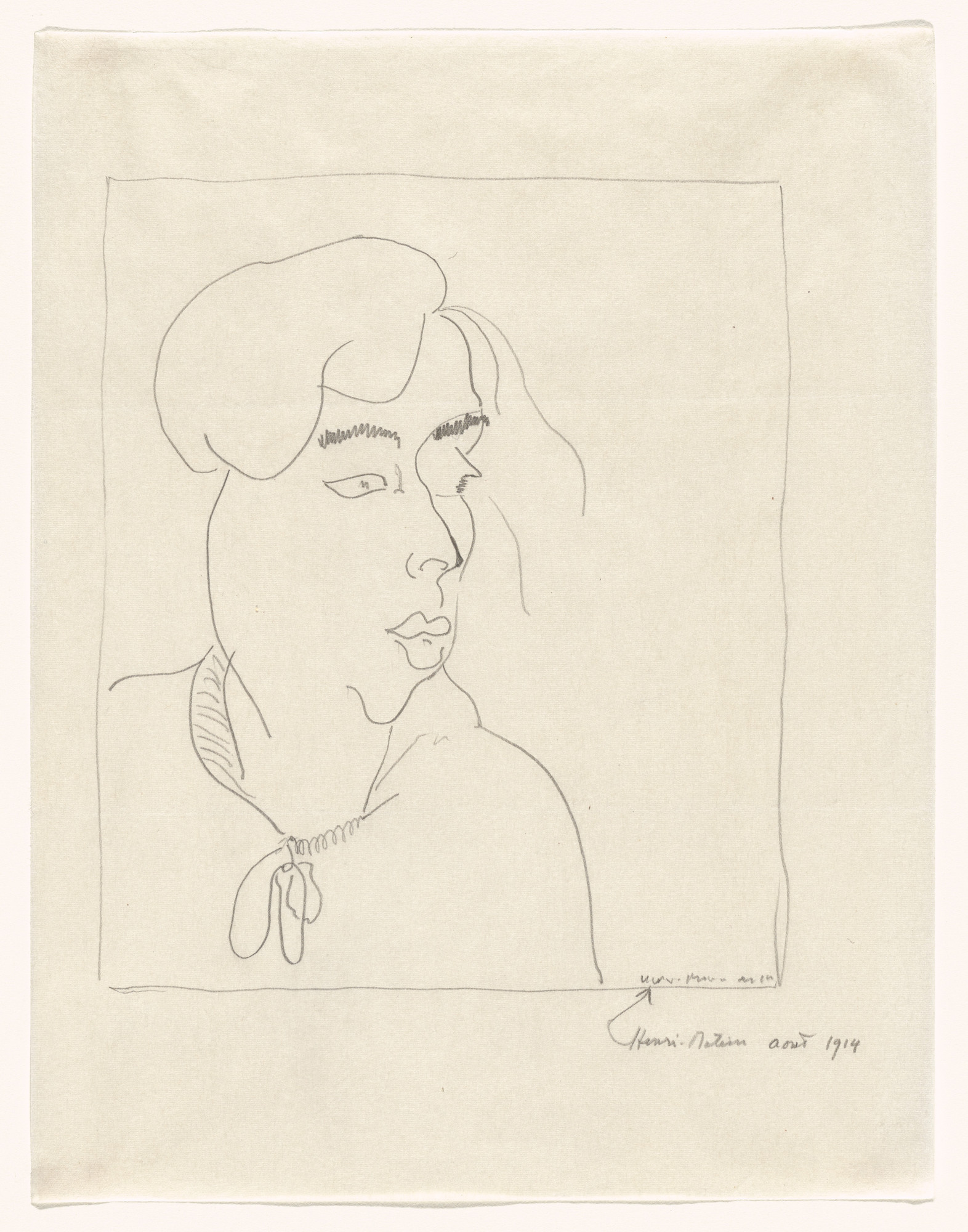 Henri Matisse. Yvonne Landsberg
