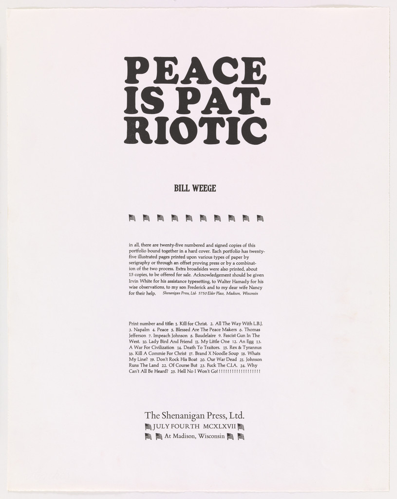 Peace is Patriotic