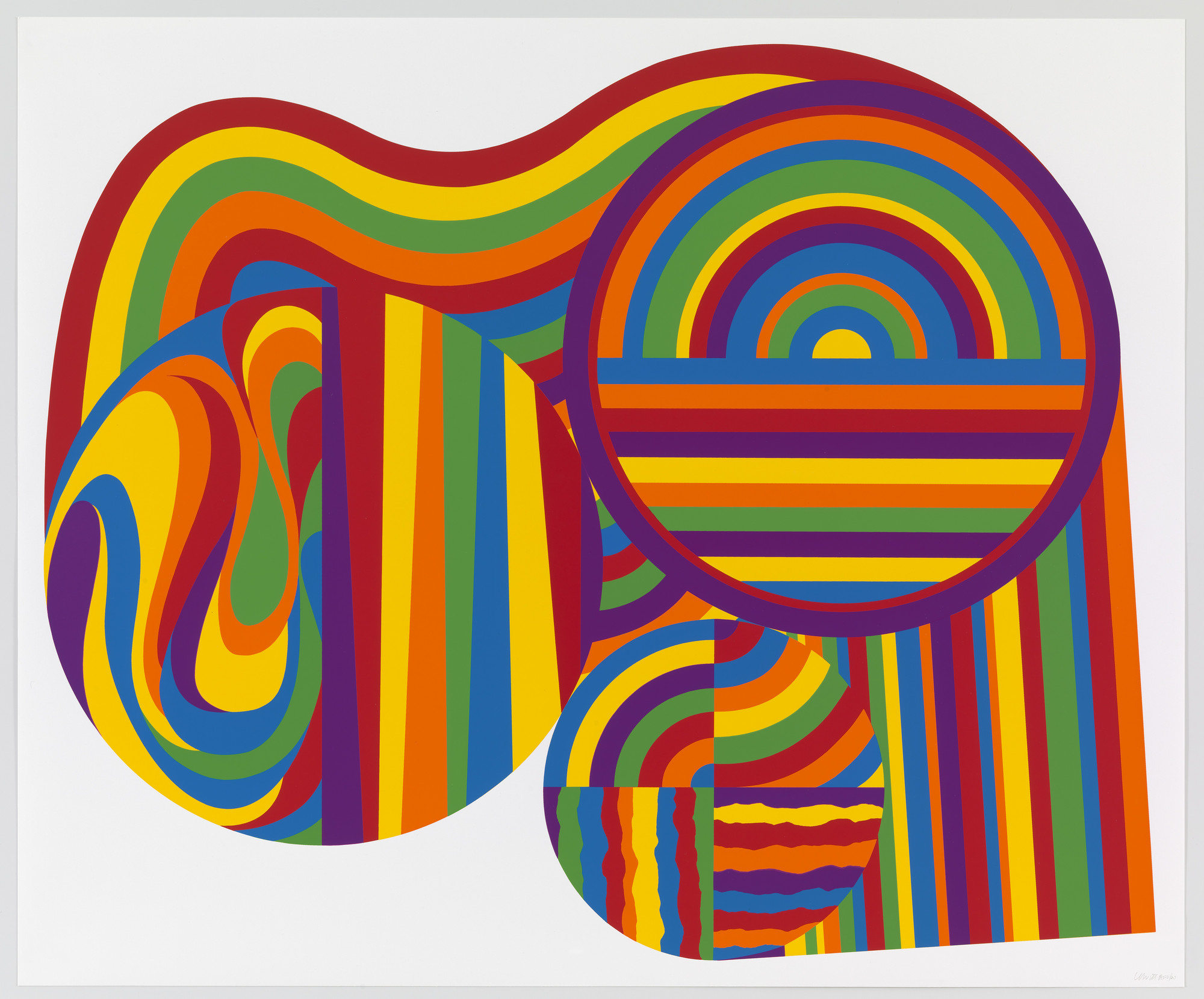 Sol LeWitt. Arcs and Bands in Color. 1999/2003 | MoMA