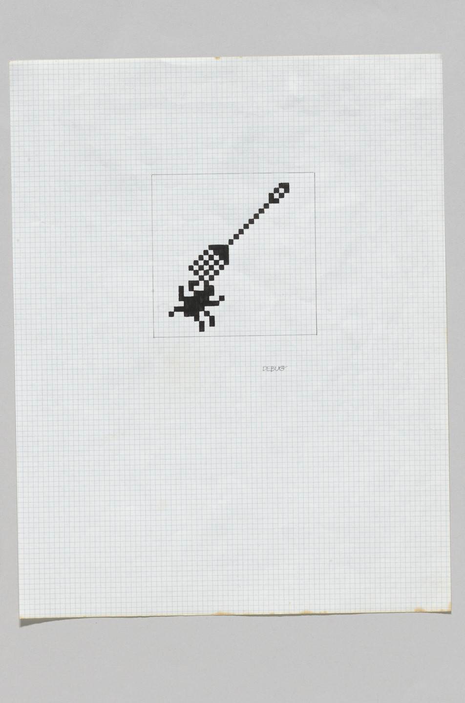 Susan Kare. Graphic icon sketch. 1982–1983
