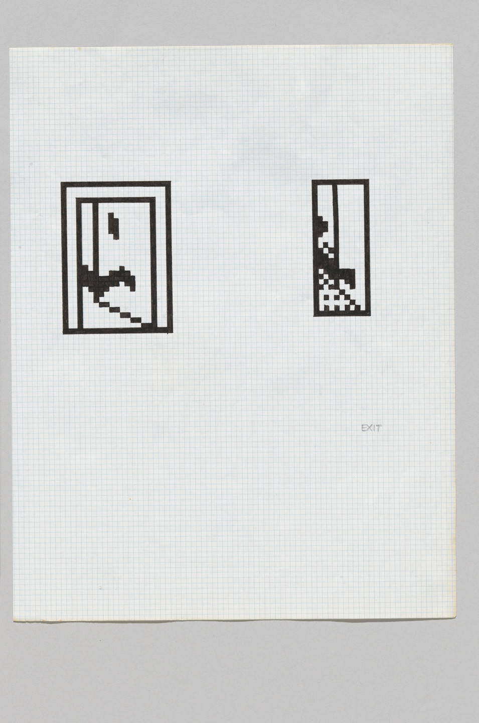 Susan Kare. Graphic icon sketch. 1982–1983