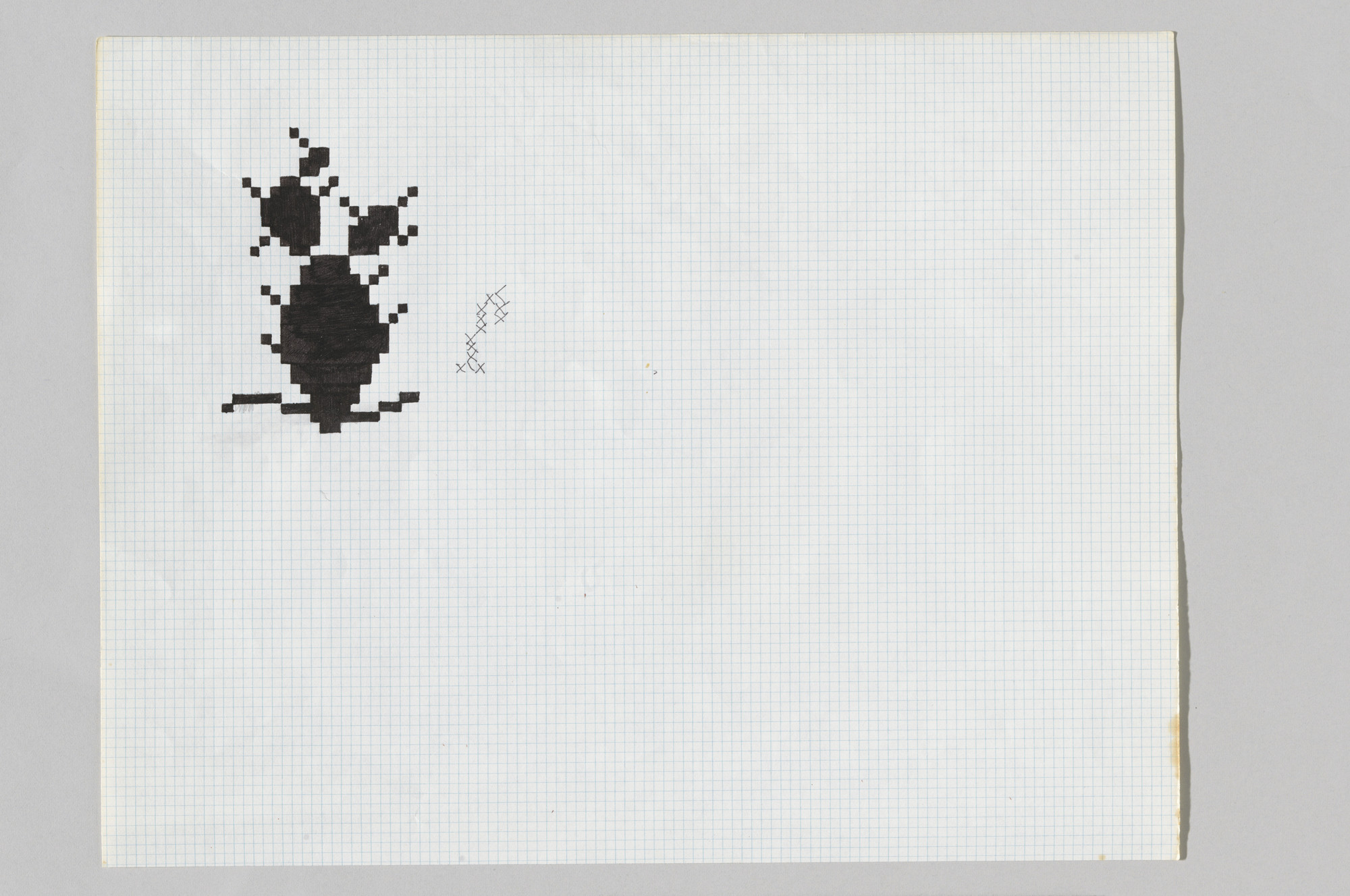 Susan Kare. Graphic icon sketch. 1982–1983