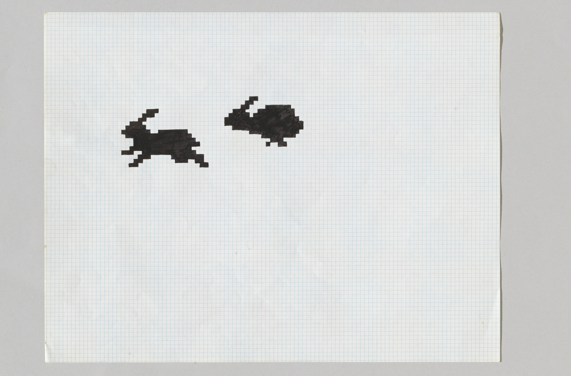 Susan Kare. Graphic icon sketch. 1982–1983