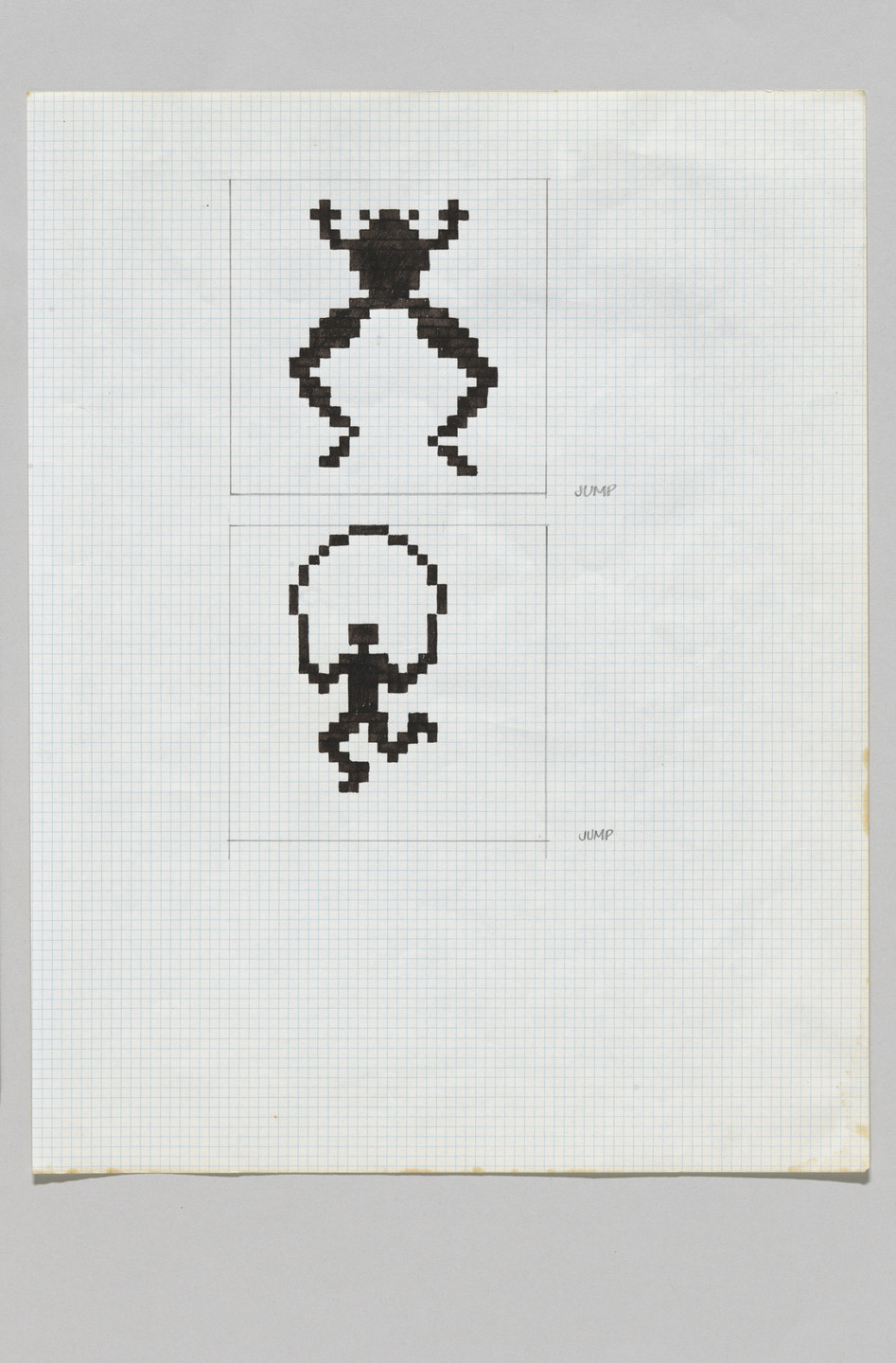 Susan Kare. Graphic icon sketch. 1982–1983