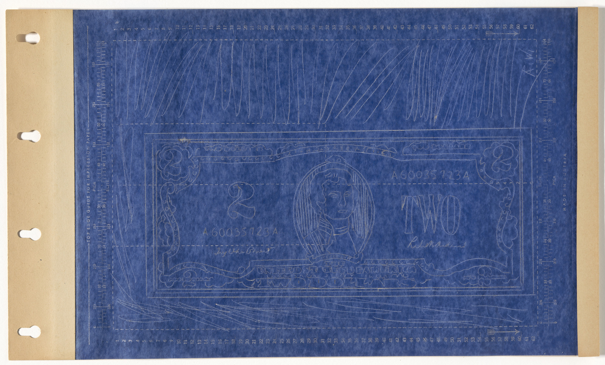 Andy Warhol. Two Dollar Bill. (1962)