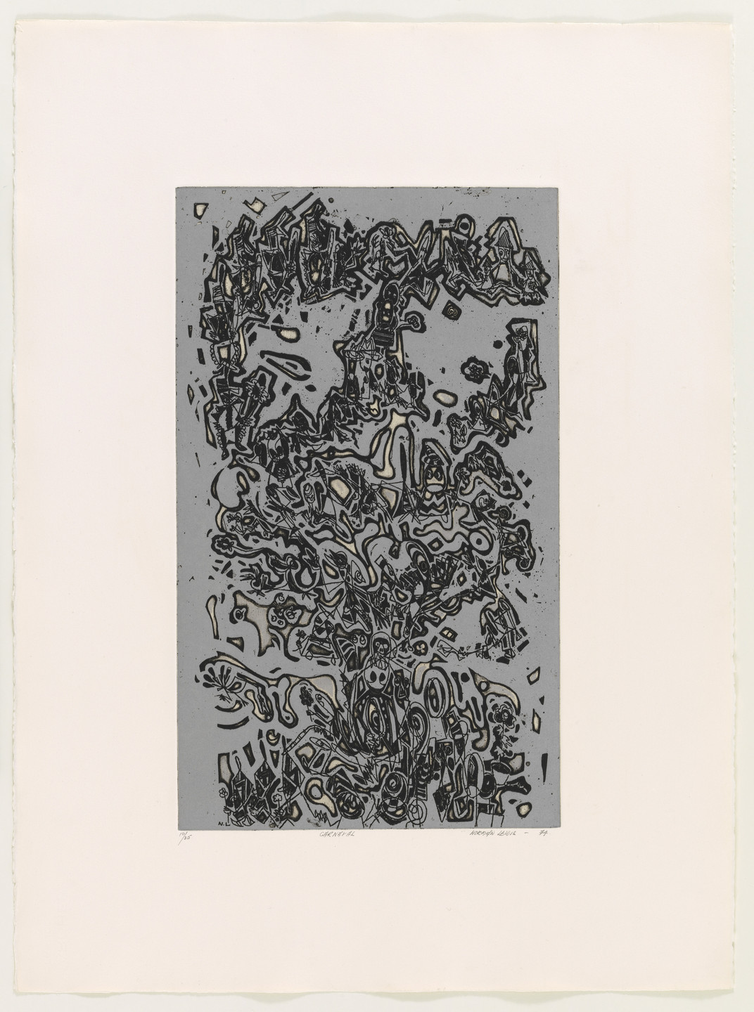 Norman Lewis. Carnaval from Impressions: Our World, Volume I. 1974