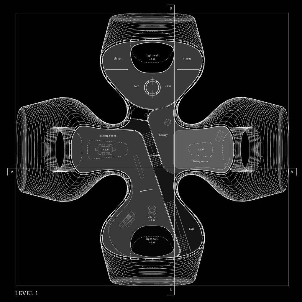 Wing House, Helsinki, Finland (Plan)