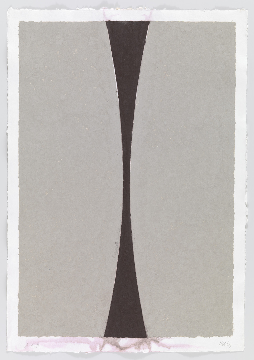 Ellsworth Kelly. Colored Paper Image XI (Gray Curves with Brown). 1976