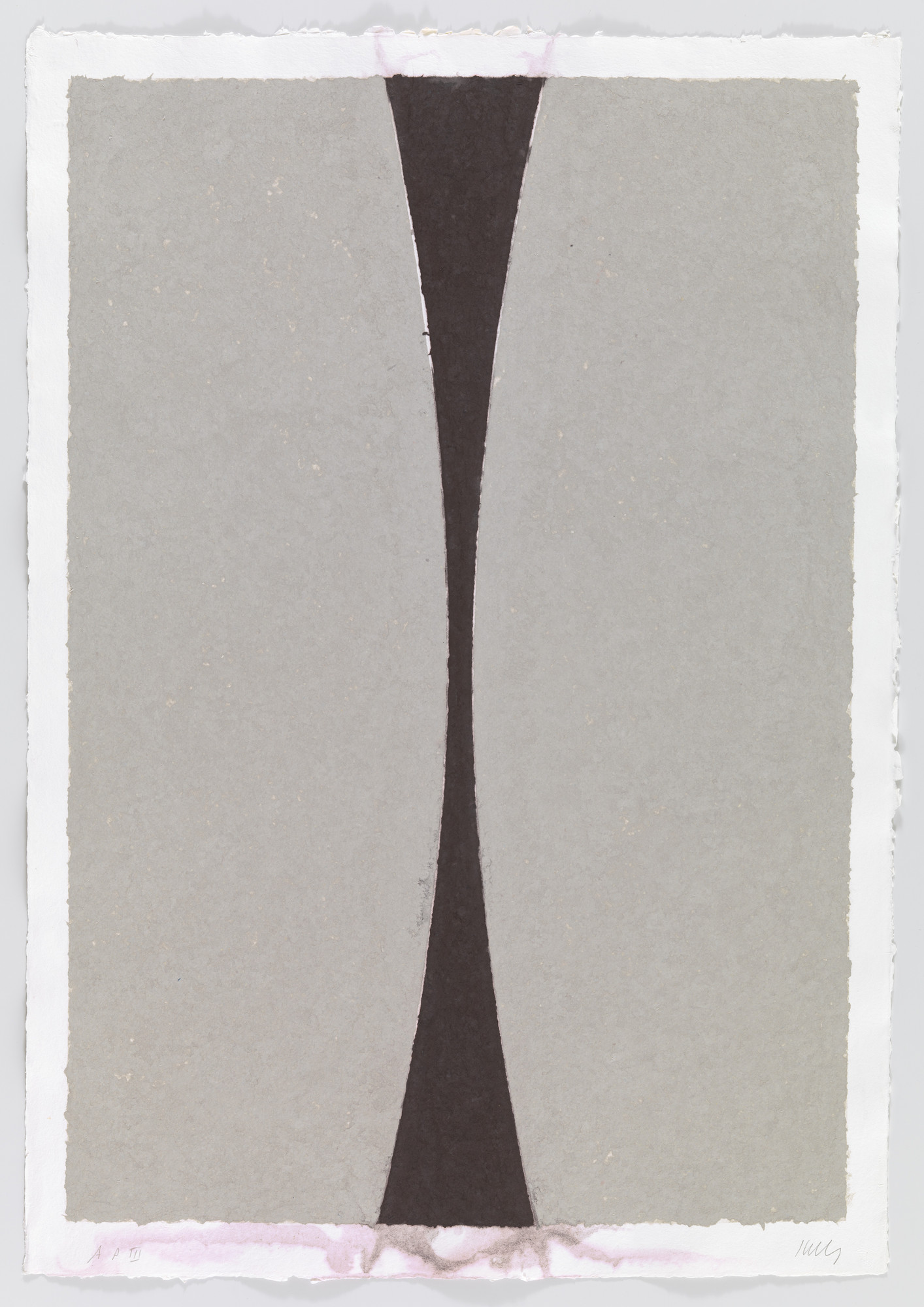 Ellsworth Kelly. Colored Paper Image XI (Gray Curves with Brown)