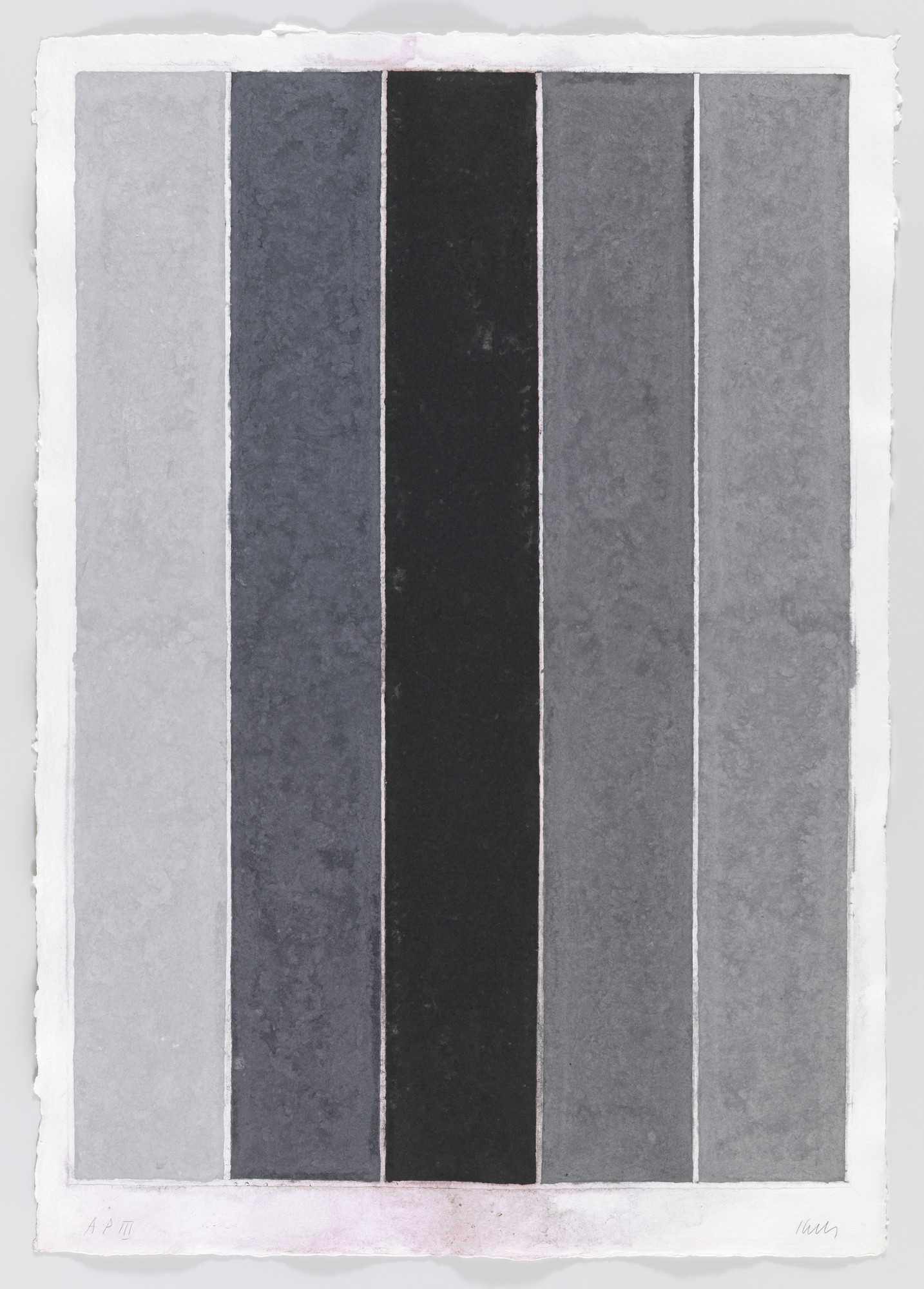 Ellsworth Kelly. Colored Paper Image IX (Four Grays with Black I)
