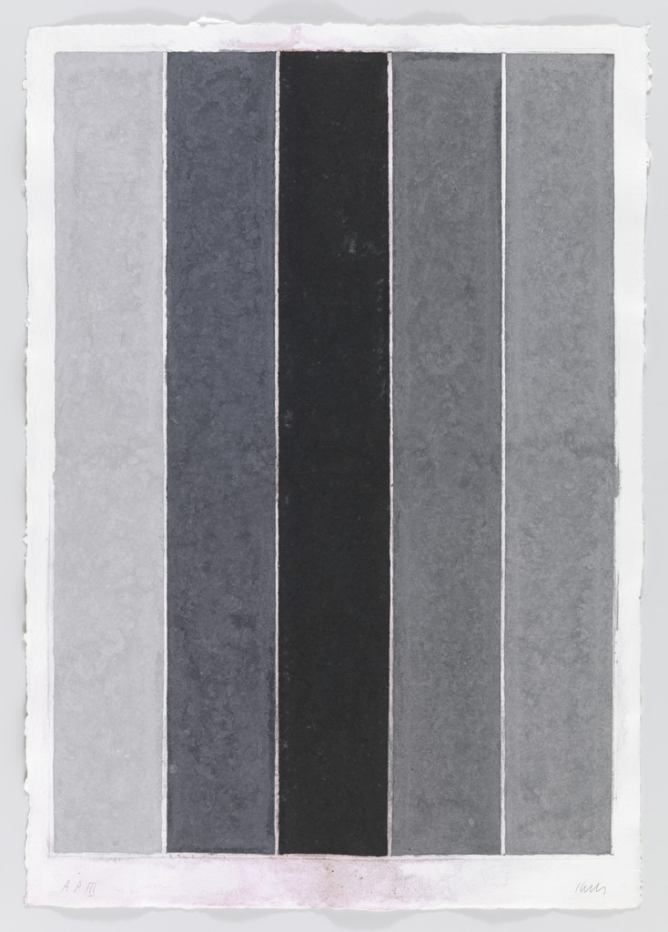 Colored Paper Image IX (Four Grays with Black I)
