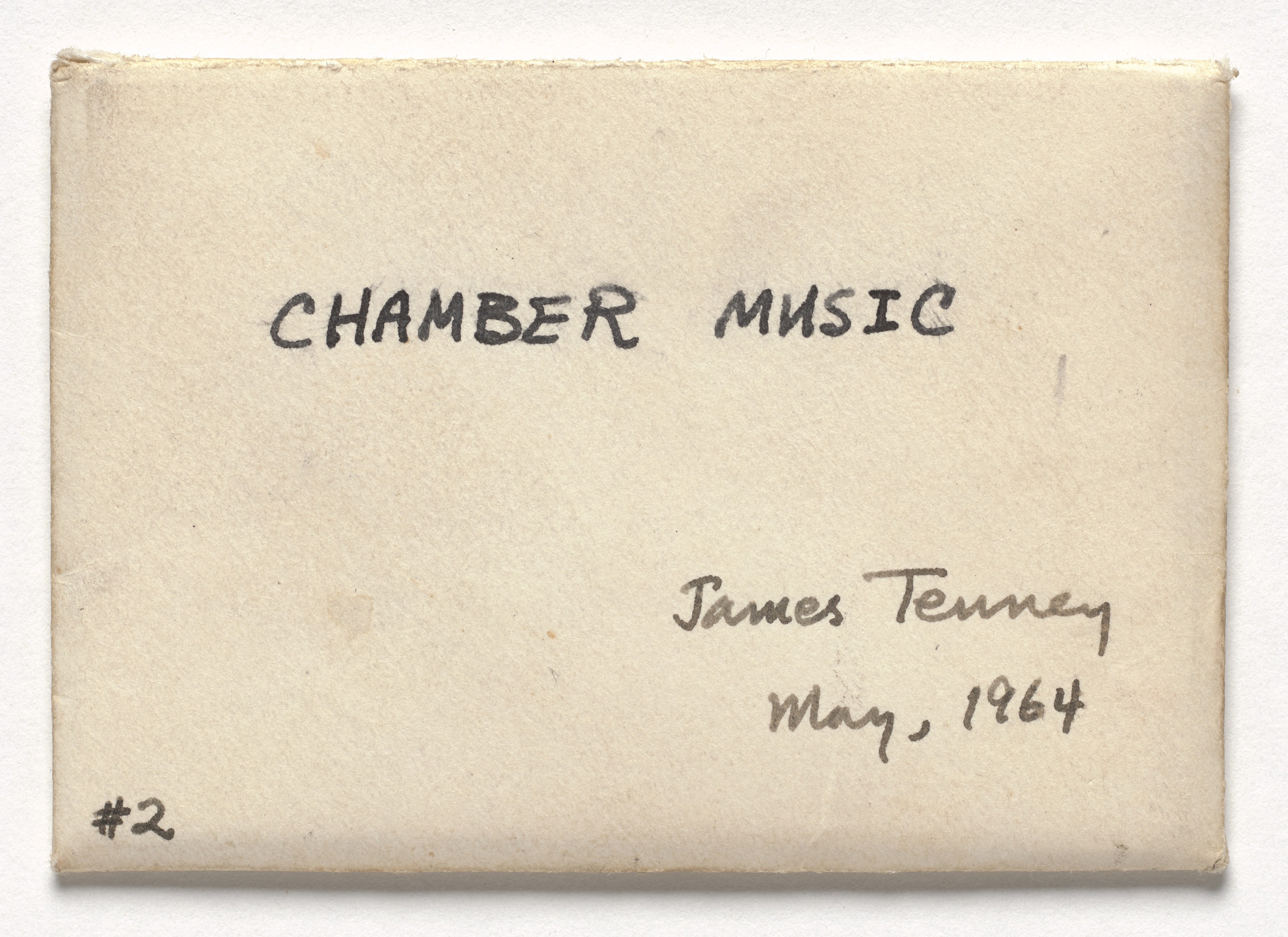 James Tenney. Chamber Music. 1964