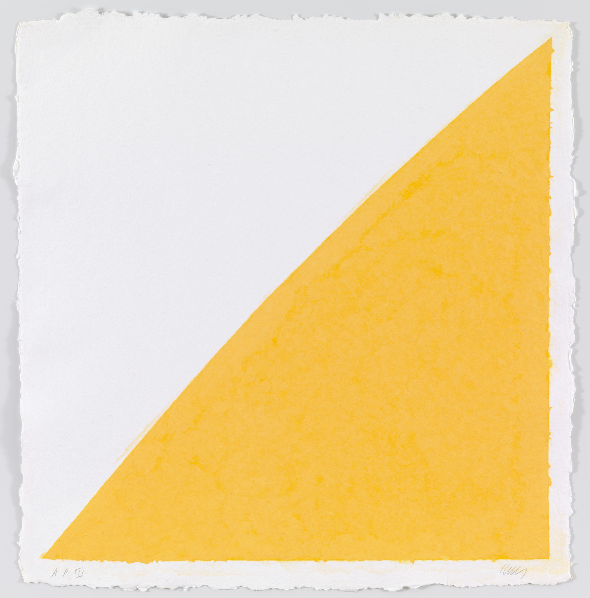 Ellsworth Kelly. Colored Paper Image XIV (Yellow Curve)