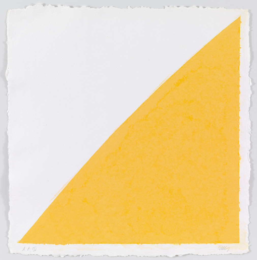 Colored Paper Image XIV (Yellow Curve)