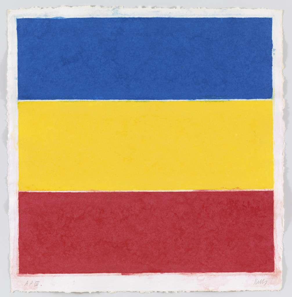Colored Paper Image XVI (Blue Yellow Red)