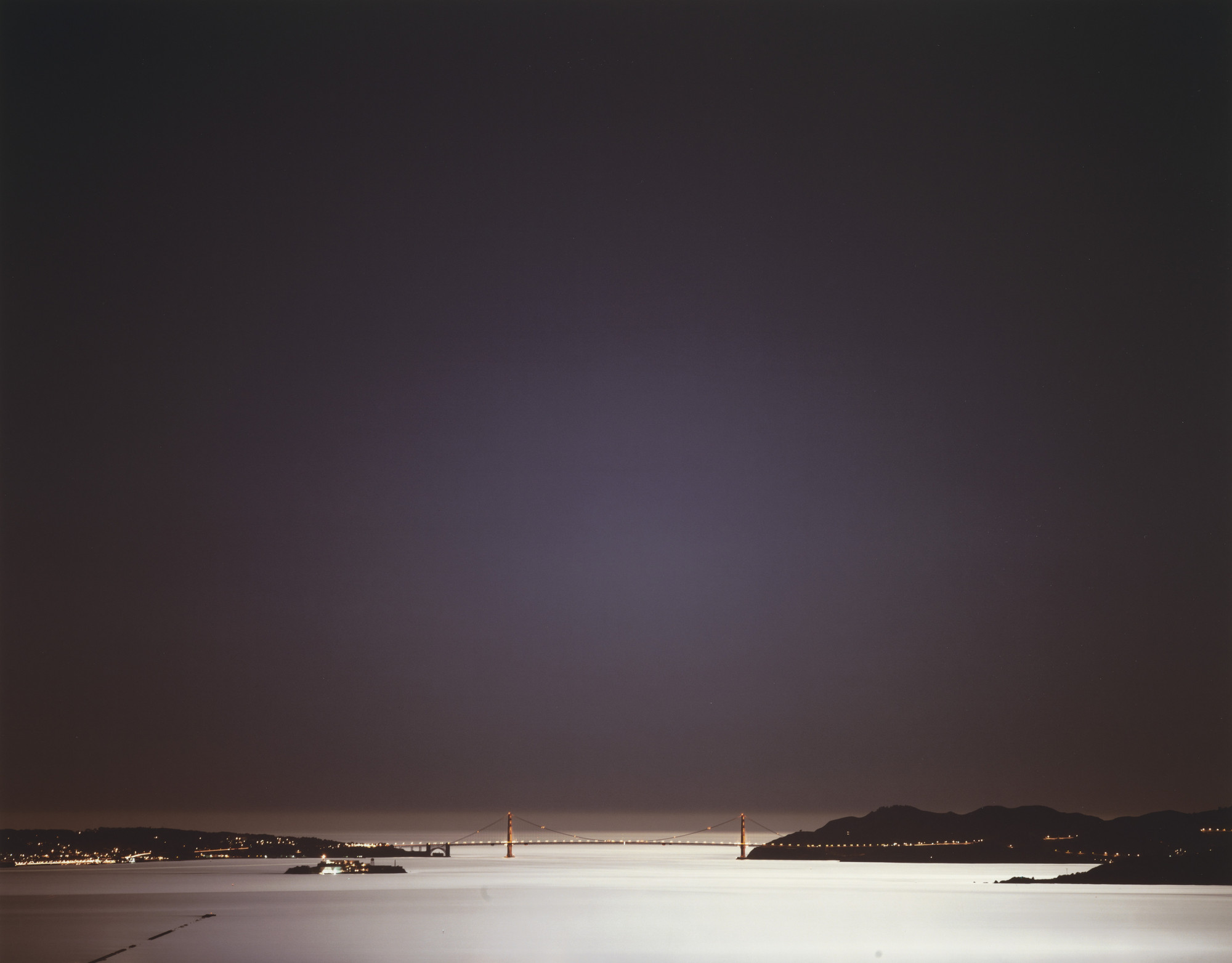 Richard Misrach. Golden Gate Bridge, 3.20.00, 4:05–5:00 am. 2000