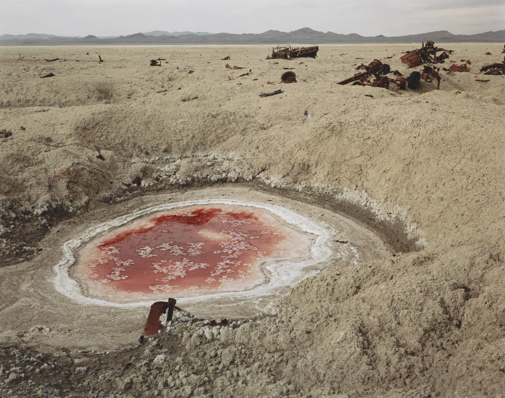Bomb Crater and Destroyed Convoy