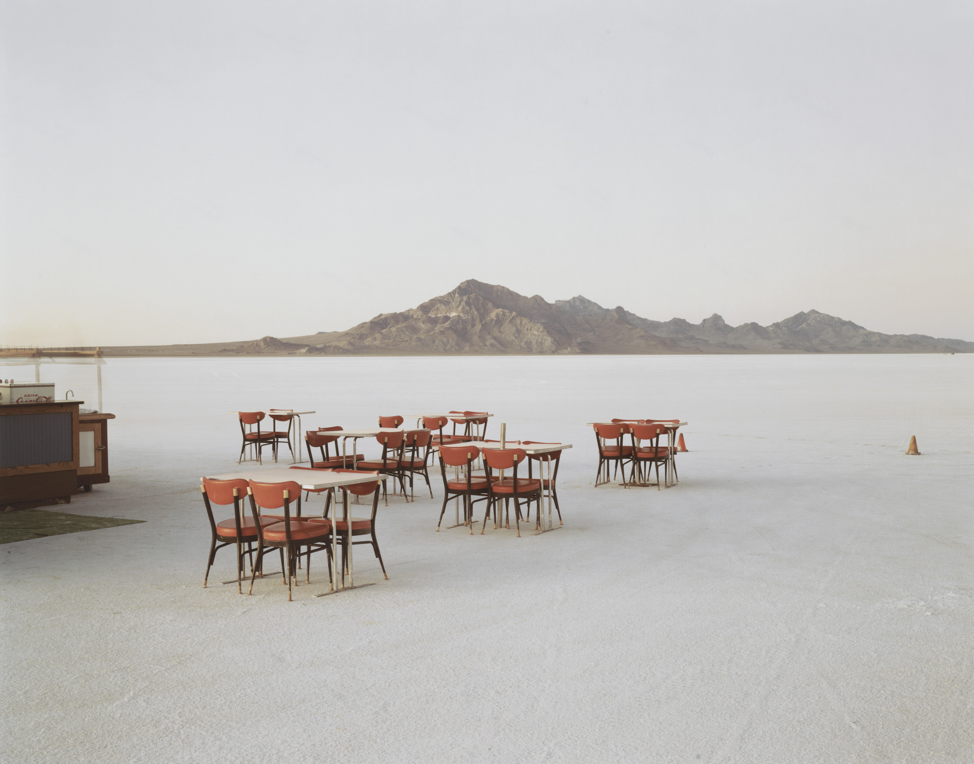 Richard Misrach. Outdoor Dining, Bonneville Salt Flats, Utah