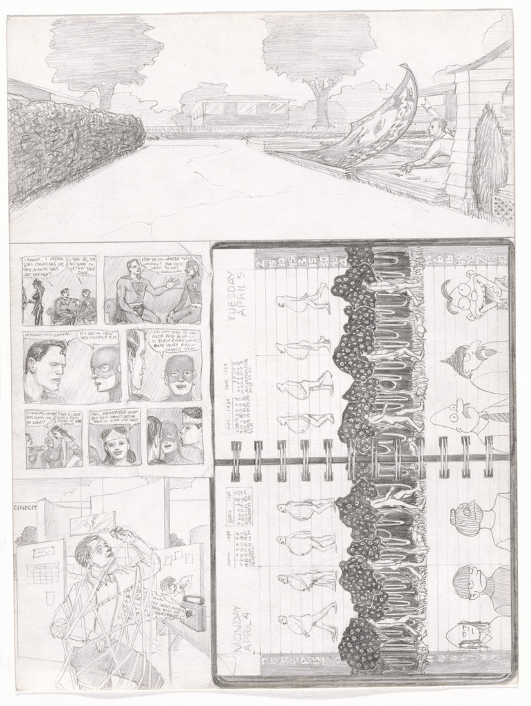 Dream Drawing (I had a bunch of junk and artwork...)