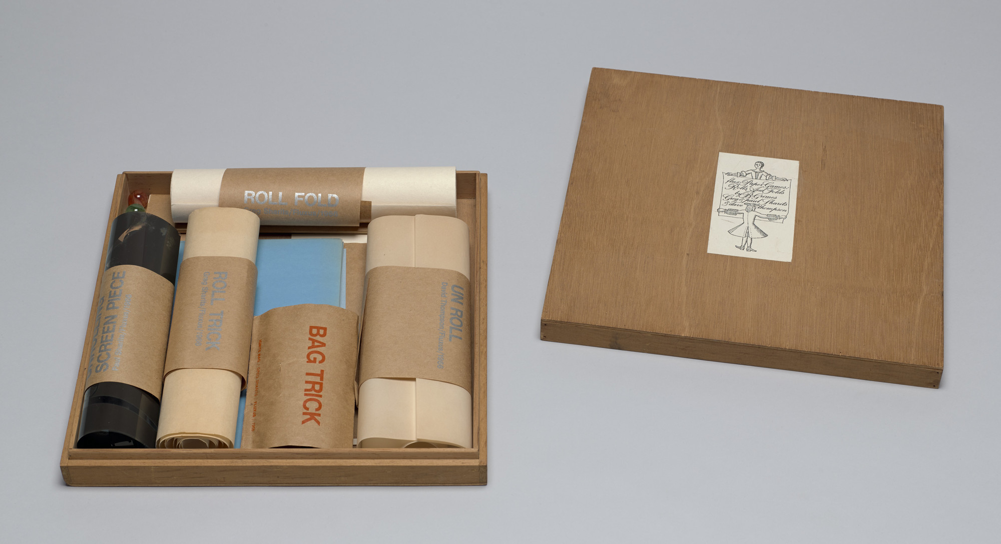 Various Artists, Bob Grimes, Greg Sharits, Paul Sharits, Dave Thompson. Flux Paper Games: Rolls and Folds. c. 1966