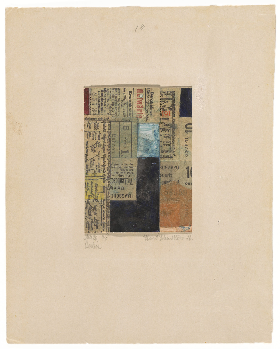 Kurt Schwitters. Mz 26, 48. Berlin. 1926 | MoMA