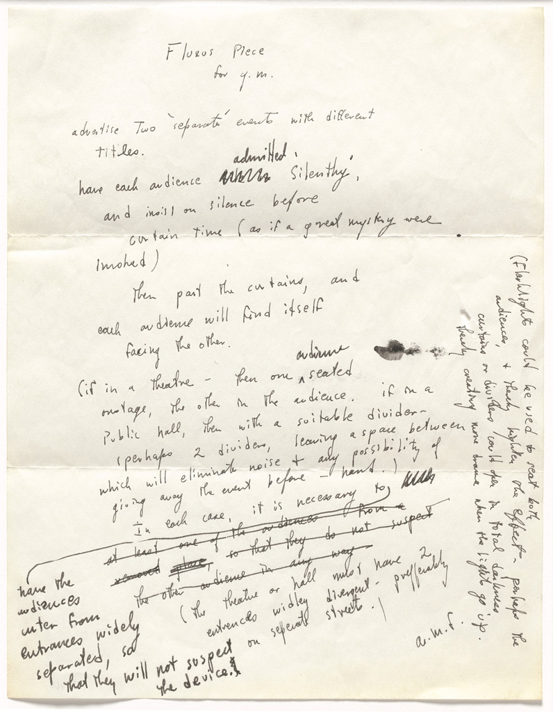Fluxus Piece for G.M.
