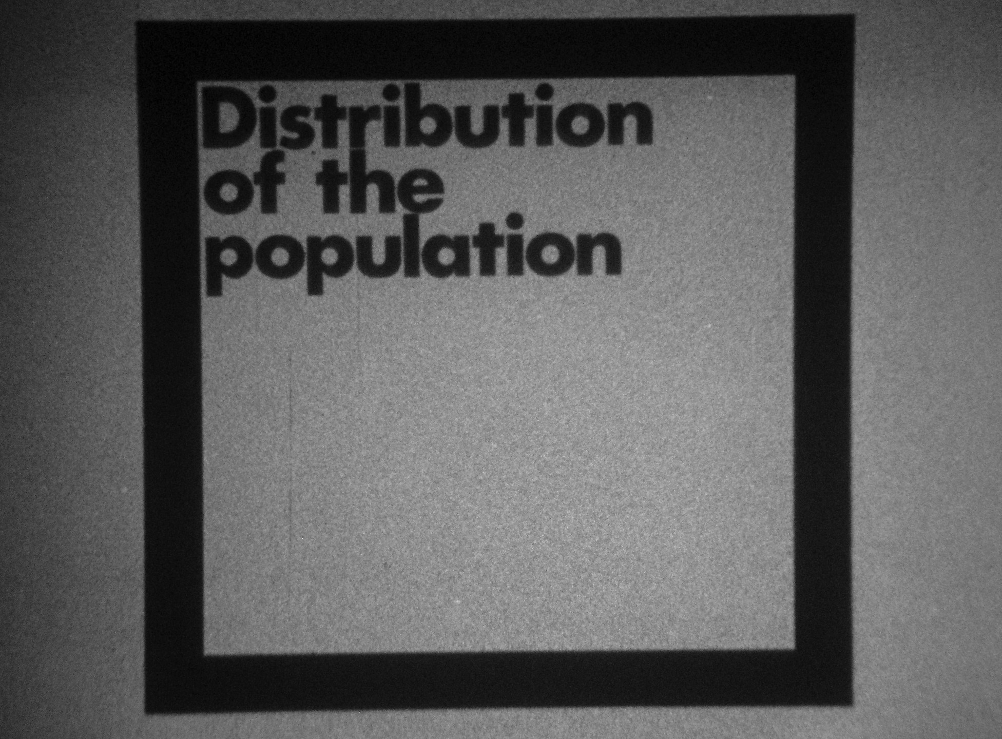 David Lamelas. A Study of the Relationships Between Inner and Outer Space. 1969