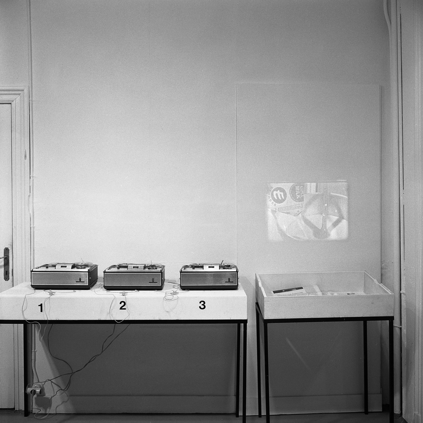 David Lamelas. Analysis of the Elements by which Massive Consumption of Information Takes Place. 1968