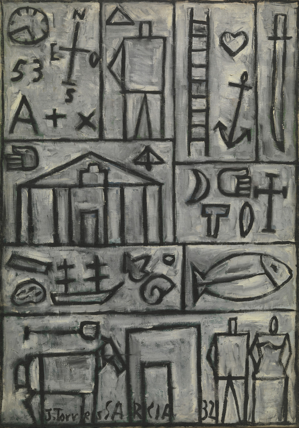 Joaquín Torres-García. Composition. 1932