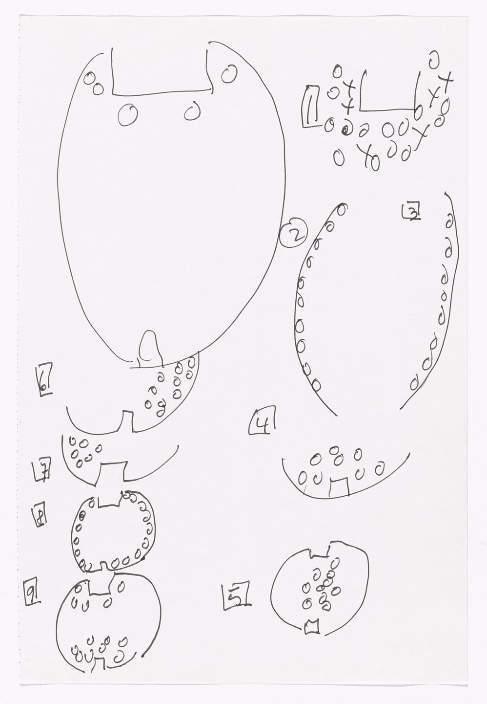 Merce Cunningham. Notes for Roaratorio. 1983
