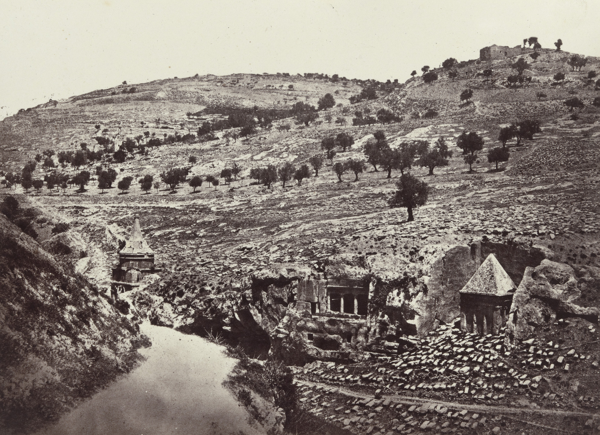 Francis Frith. The Valley of Jehoshaphat, Jerusalem (Plate 14). 1858-60
