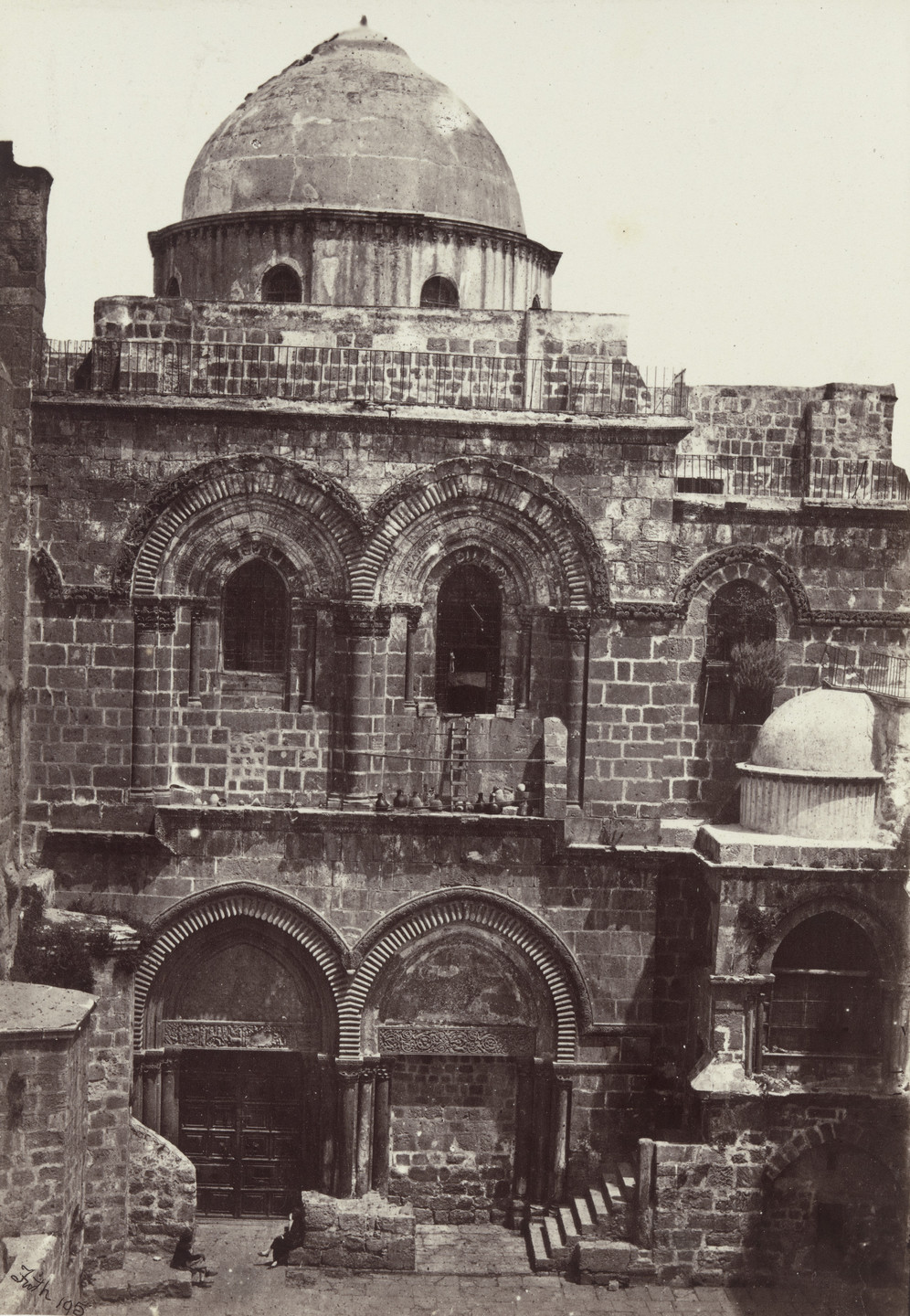 Francis Frith. Entrance of the Church of the Holy Sepulchre, Jerusalem (Plate 17). 1858-60