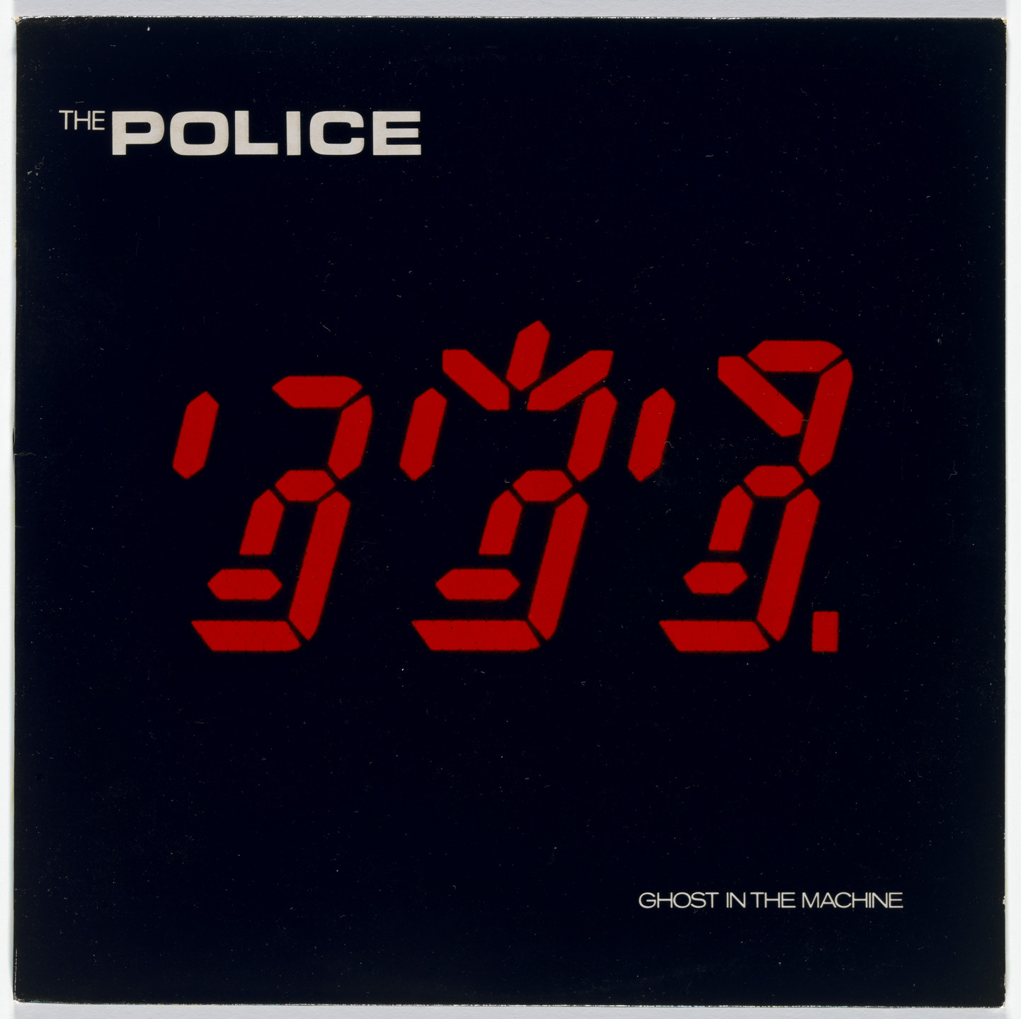 Mick Haggerty, Jeff Ayeroff. Album cover for The Police, Ghost in the Machine. 1981