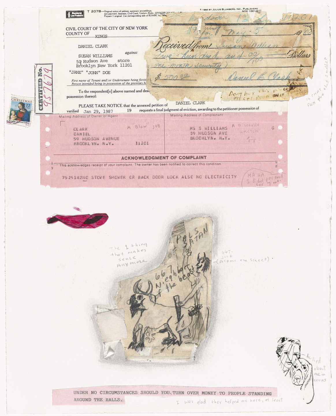 Sue Williams. My Landlord. 1992